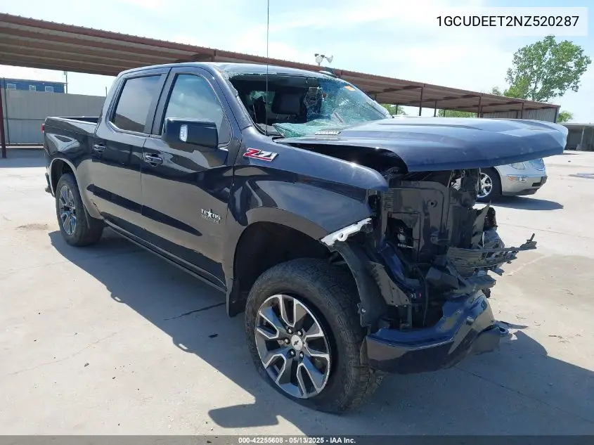 2022 Chevrolet Silverado 1500 4Wd Short Bed Rst VIN: 1GCUDEET2NZ520287 Lot: 42255608