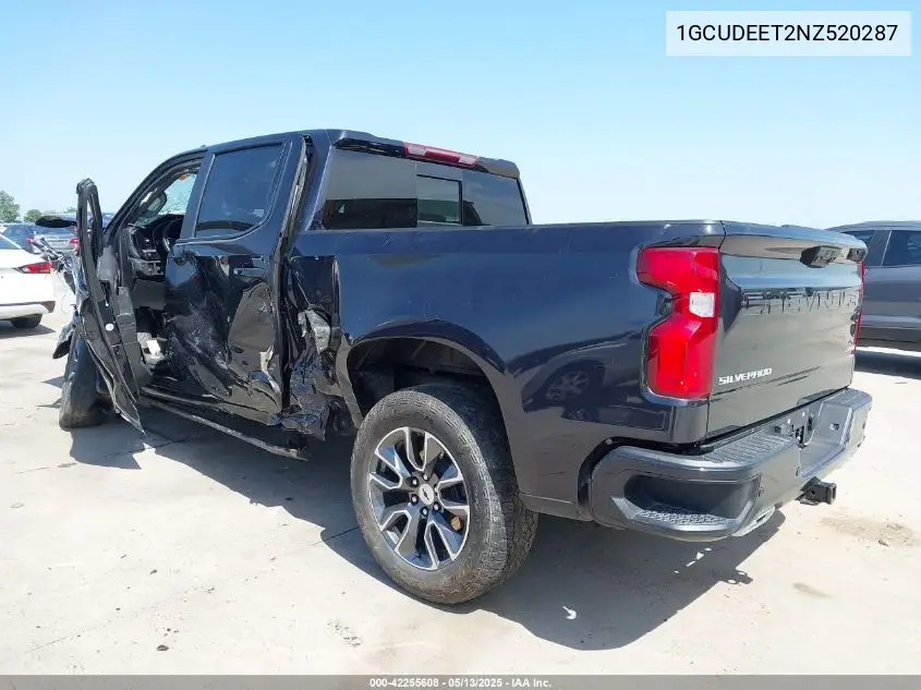 2022 Chevrolet Silverado 1500 4Wd Short Bed Rst VIN: 1GCUDEET2NZ520287 Lot: 42255608