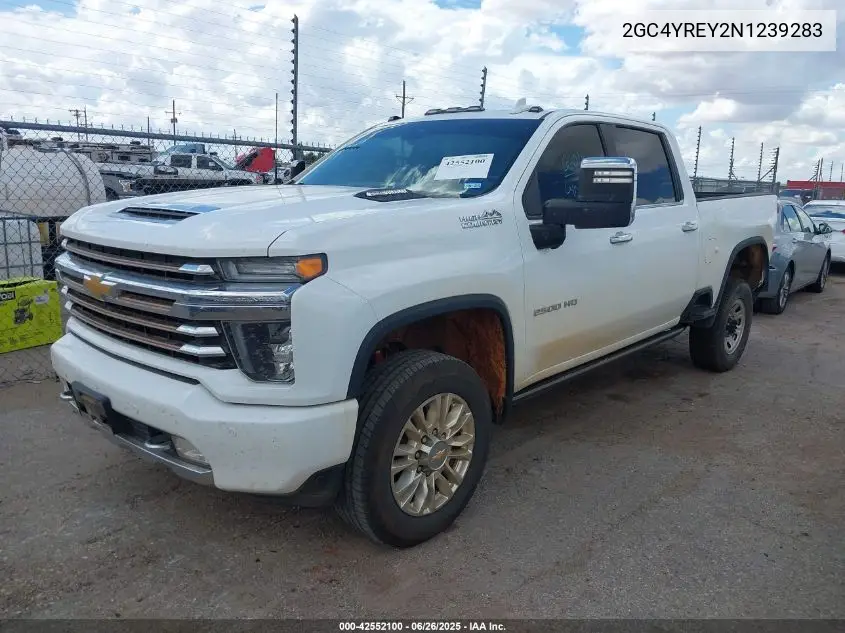2022 Chevrolet Silverado 2500Hd 4Wd Standard Bed High Country VIN: 2GC4YREY2N1239283 Lot: 42552100