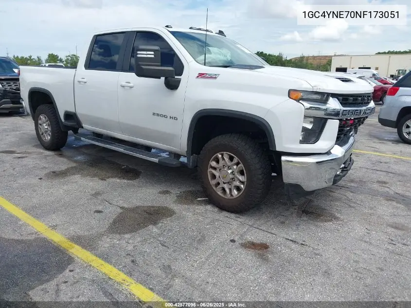 2022 Chevrolet Silverado 2500Hd 4Wd Standard Bed Lt VIN: 1GC4YNE70NF173051 Lot: 42577096