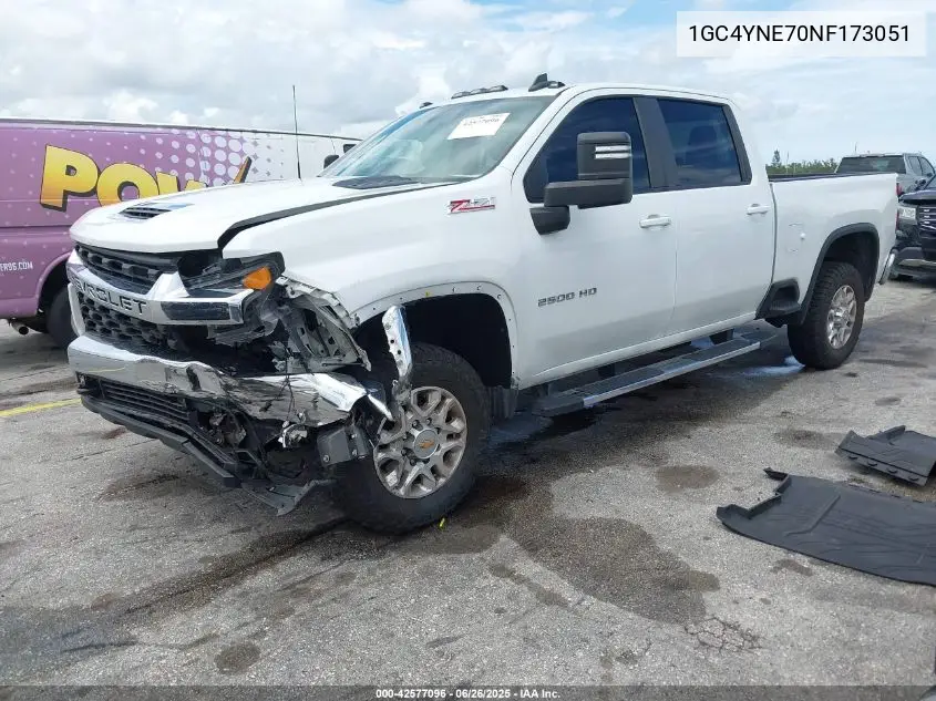 2022 Chevrolet Silverado 2500Hd 4Wd Standard Bed Lt VIN: 1GC4YNE70NF173051 Lot: 42577096