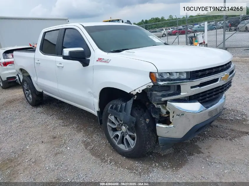 2022 Chevrolet Silverado 1500 Ltd 4Wd Short Bed Lt VIN: 1GCUYDET9NZ214265 Lot: 42604200