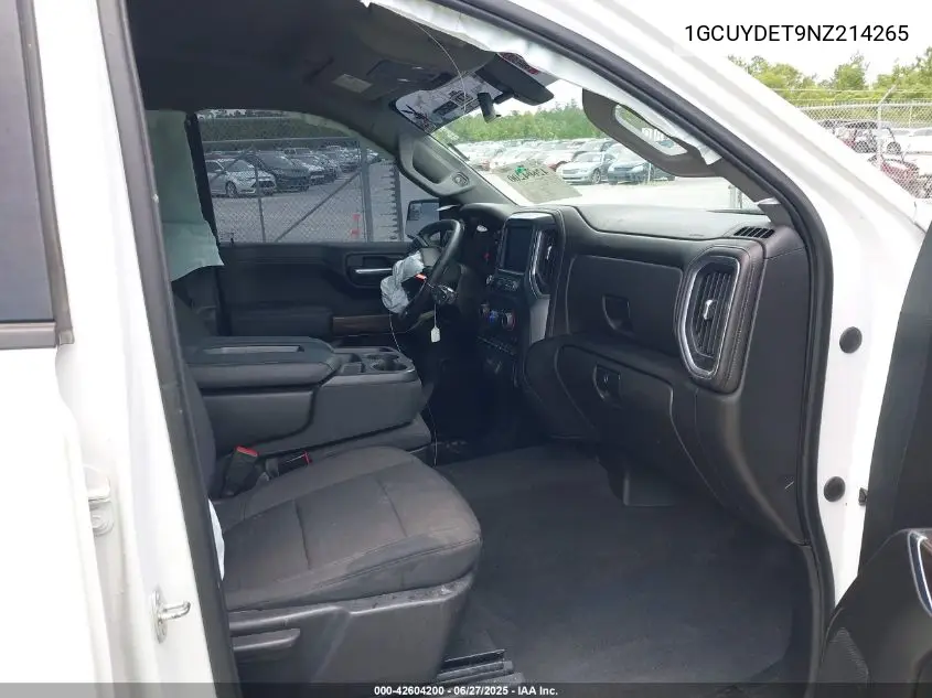 2022 Chevrolet Silverado 1500 Ltd 4Wd Short Bed Lt VIN: 1GCUYDET9NZ214265 Lot: 42604200