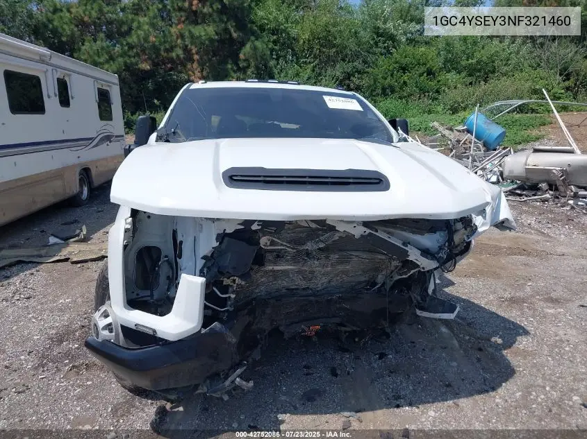 2022 Chevrolet Silverado 3500Hd 4Wd Long Bed Wt VIN: 1GC4YSEY3NF321460 Lot: 42752086