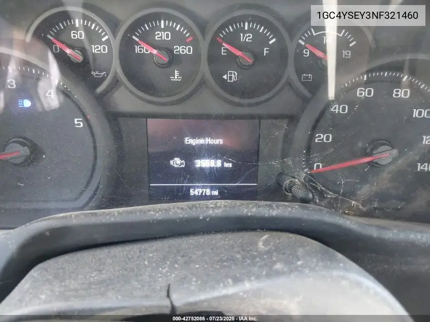 2022 Chevrolet Silverado 3500Hd 4Wd Long Bed Wt VIN: 1GC4YSEY3NF321460 Lot: 42752086