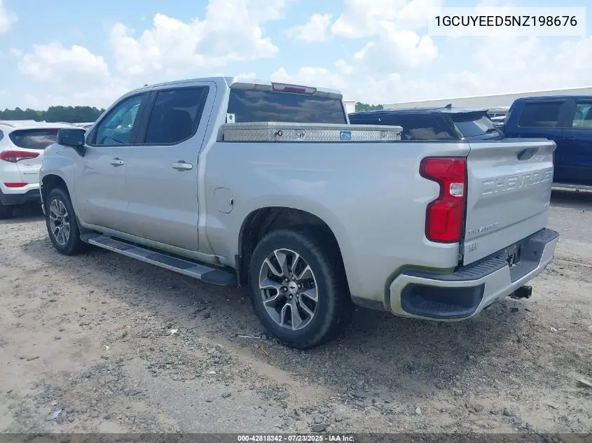 2022 Chevrolet Silverado 1500 Ltd 4Wd Short Bed Rst VIN: 1GCUYEED5NZ198676 Lot: 42818342