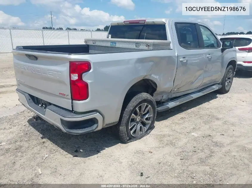 2022 Chevrolet Silverado 1500 Ltd 4Wd Short Bed Rst VIN: 1GCUYEED5NZ198676 Lot: 42818342