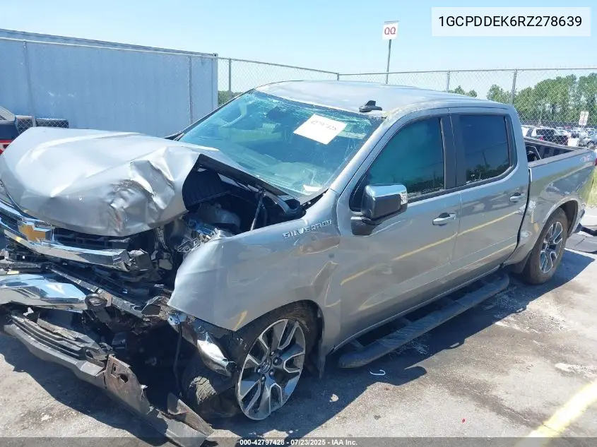 2024 Chevrolet Silverado 1500 4Wd Short Bed Lt VIN: 1GCPDDEK6RZ278639 Lot: 42797428