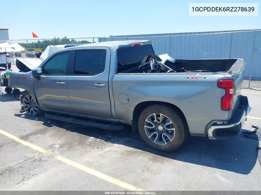 2024 Chevrolet Silverado 1500 4Wd Short Bed Lt VIN: 1GCPDDEK6RZ278639 Lot: 42797428