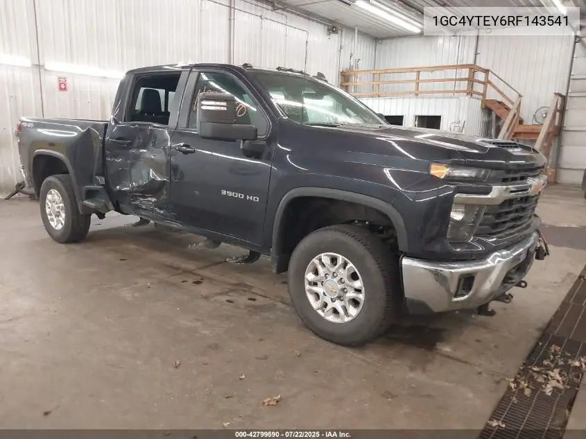 2024 Chevrolet Silverado 3500Hd 4Wd Standard Bed Lt VIN: 1GC4YTEY6RF143541 Lot: 42799590