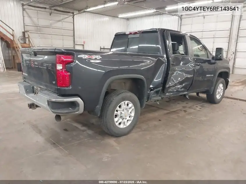 2024 Chevrolet Silverado 3500Hd 4Wd Standard Bed Lt VIN: 1GC4YTEY6RF143541 Lot: 42799590