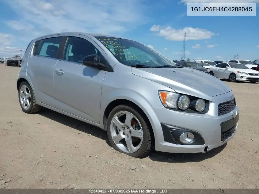 2012 Chevrolet Sonic Lt VIN: 1G1JC6EH4C4208045 Lot: 12348422