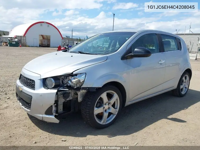 2012 Chevrolet Sonic Lt VIN: 1G1JC6EH4C4208045 Lot: 12348422