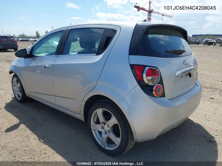 2012 Chevrolet Sonic Lt VIN: 1G1JC6EH4C4208045 Lot: 12348422