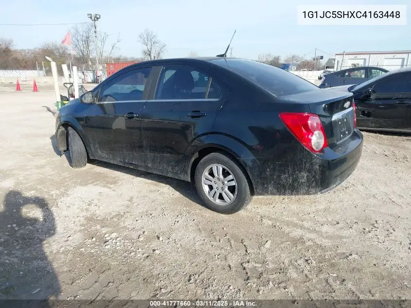 2012 Chevrolet Sonic 2Lt VIN: 1G1JC5SHXC4163448 Lot: 41777660