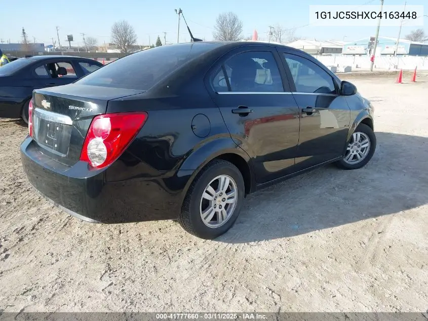 2012 Chevrolet Sonic 2Lt VIN: 1G1JC5SHXC4163448 Lot: 41777660