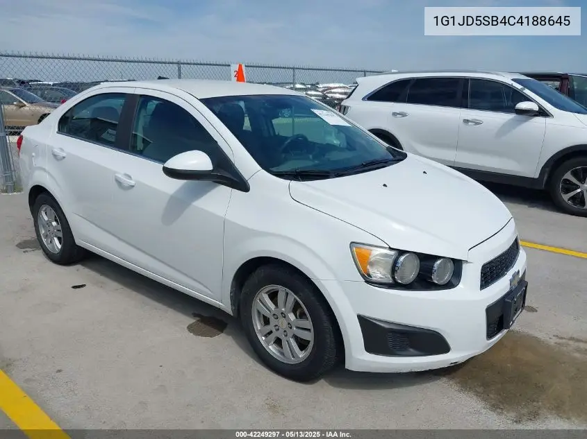 2012 Chevrolet Sonic 1Lt VIN: 1G1JD5SB4C4188645 Lot: 42249297