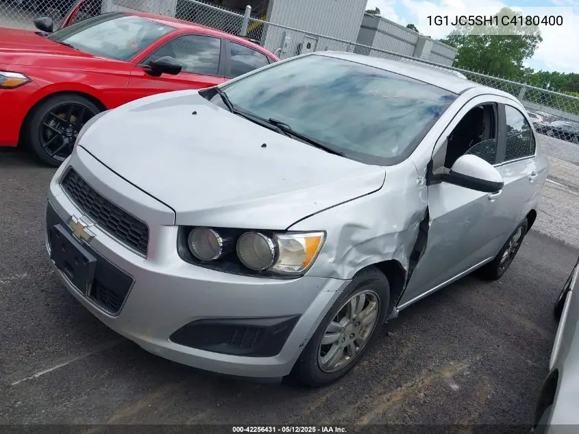 2012 Chevrolet Sonic 2Lt VIN: 1G1JC5SH1C4180400 Lot: 42256431