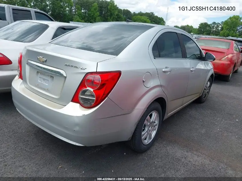 2012 Chevrolet Sonic 2Lt VIN: 1G1JC5SH1C4180400 Lot: 42256431
