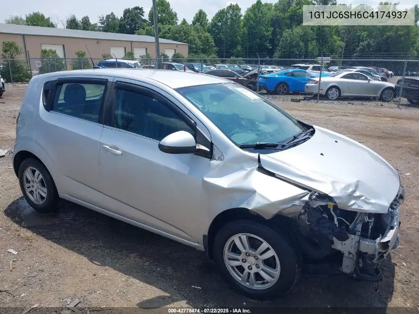 2012 Chevrolet Sonic 2Lt VIN: 1G1JC6SH6C4174937 Lot: 42778474
