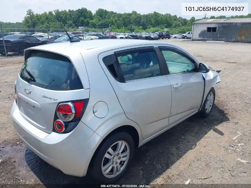 2012 Chevrolet Sonic 2Lt VIN: 1G1JC6SH6C4174937 Lot: 42778474