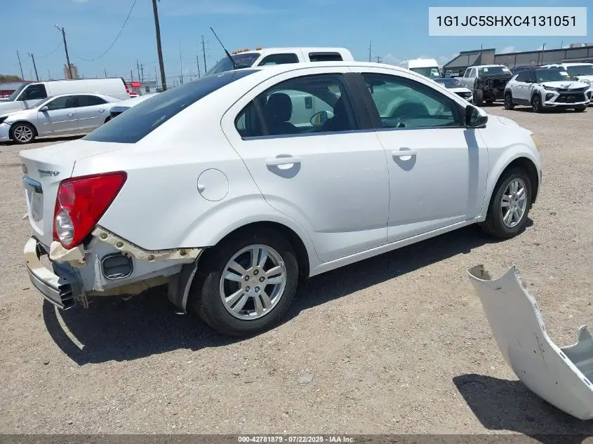 2012 Chevrolet Sonic 2Lt VIN: 1G1JC5SHXC4131051 Lot: 42781879