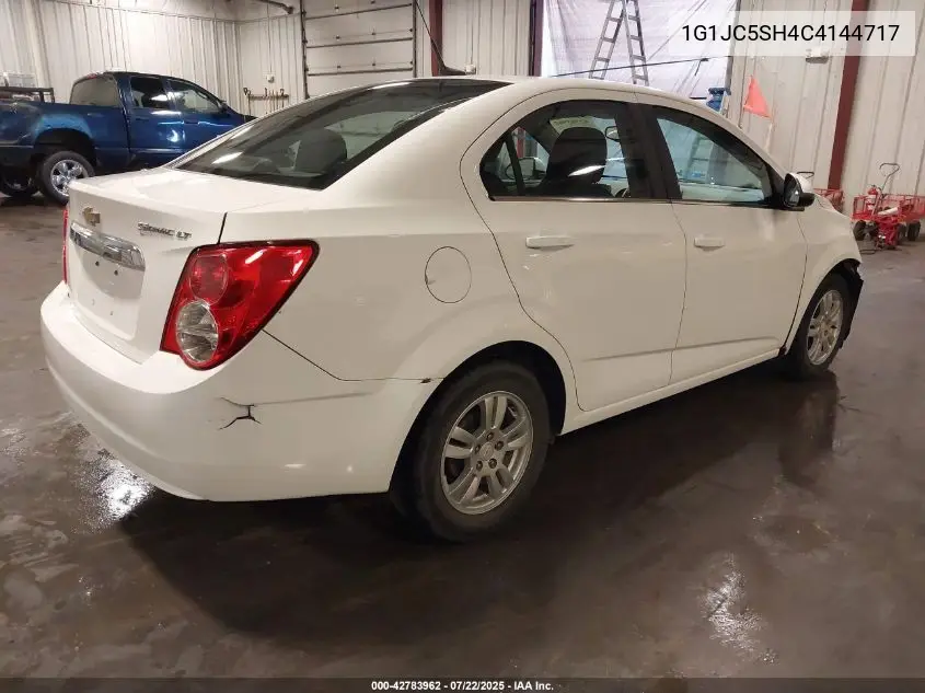 2012 Chevrolet Sonic 2Lt VIN: 1G1JC5SH4C4144717 Lot: 42783962