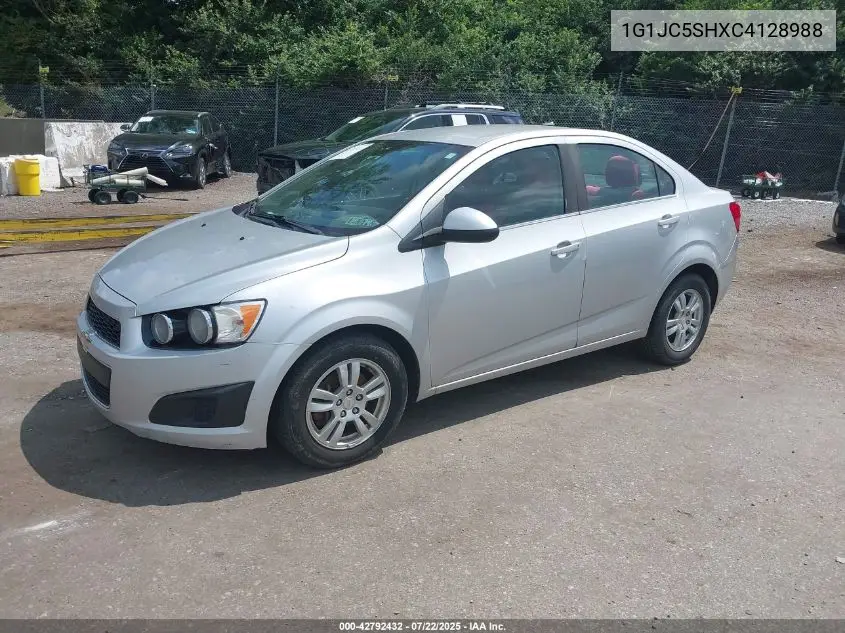 2012 Chevrolet Sonic 2Lt VIN: 1G1JC5SHXC4128988 Lot: 42792432