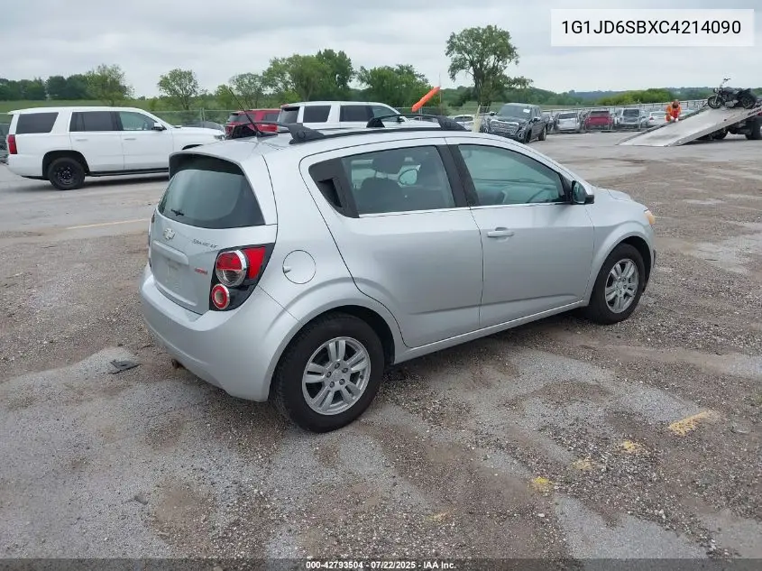 2012 Chevrolet Sonic 1Lt VIN: 1G1JD6SBXC4214090 Lot: 42793504