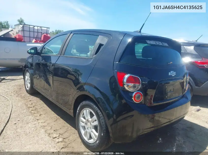 2012 Chevrolet Sonic 2Ls VIN: 1G1JA6SH4C4135625 Lot: 42794759