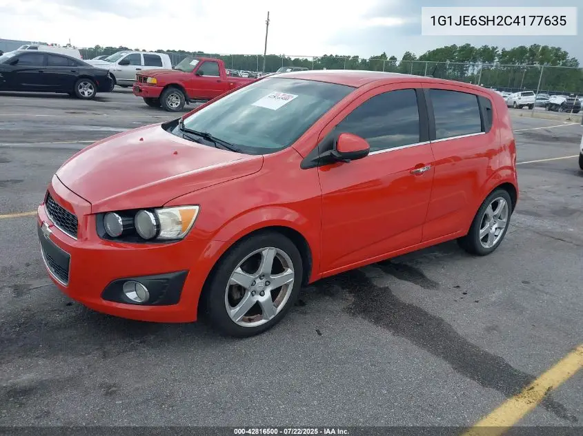 2012 Chevrolet Sonic 2Lz VIN: 1G1JE6SH2C4177635 Lot: 42816500