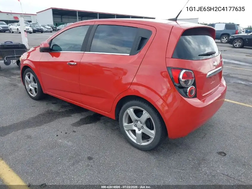 2012 Chevrolet Sonic 2Lz VIN: 1G1JE6SH2C4177635 Lot: 42816500