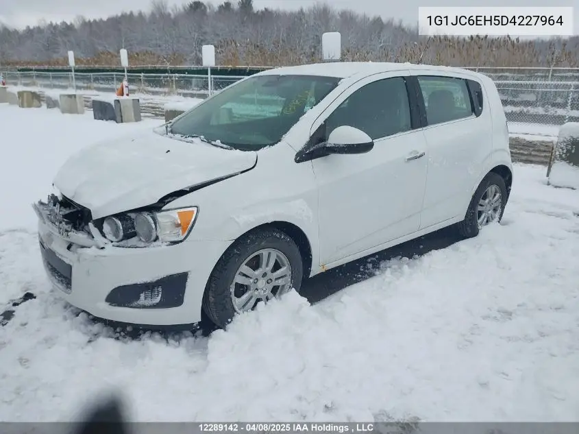 2013 Chevrolet Sonic Lt VIN: 1G1JC6EH5D4227964 Lot: 12289142
