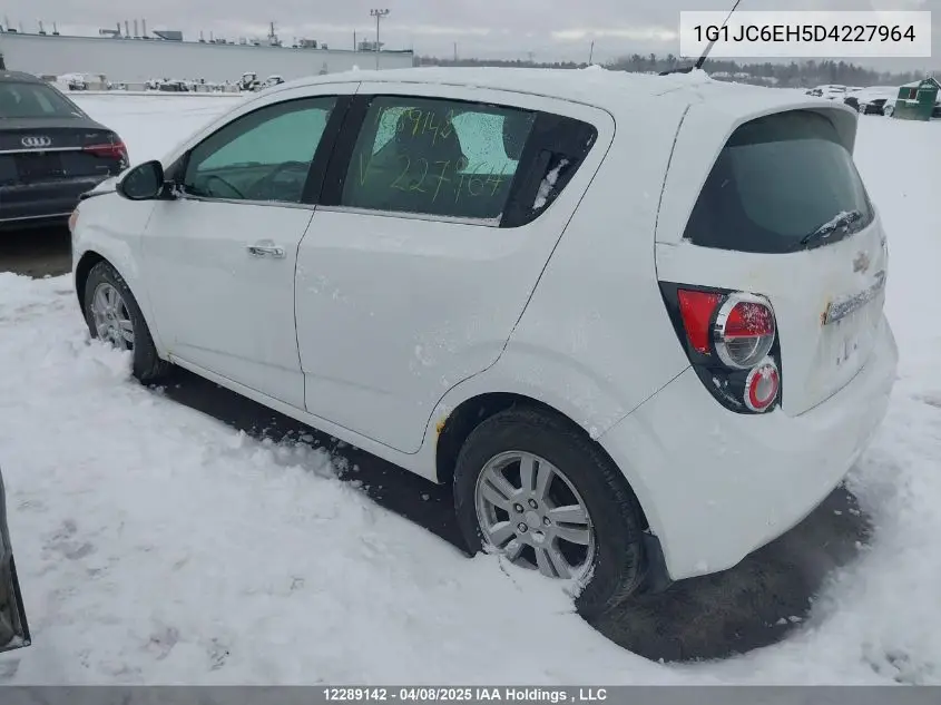 2013 Chevrolet Sonic Lt VIN: 1G1JC6EH5D4227964 Lot: 12289142