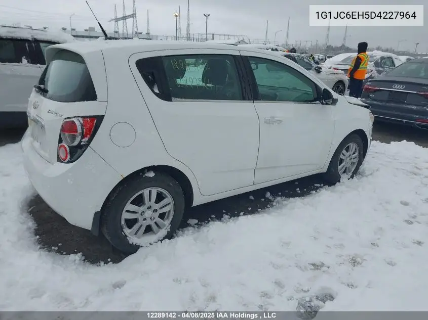 2013 Chevrolet Sonic Lt VIN: 1G1JC6EH5D4227964 Lot: 12289142