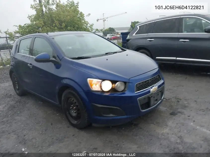 2013 Chevrolet Sonic Lt VIN: 1G1JC6EH6D4122821 Lot: 12353207