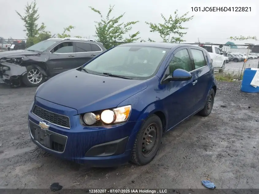 2013 Chevrolet Sonic Lt VIN: 1G1JC6EH6D4122821 Lot: 12353207