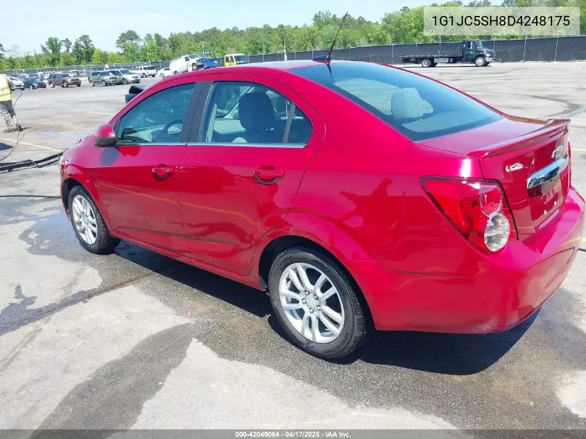 2013 Chevrolet Sonic Lt Auto VIN: 1G1JC5SH8D4248175 Lot: 42049084