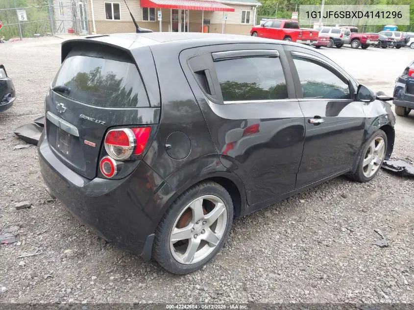 2013 Chevrolet Sonic Ltz Manual VIN: 1G1JF6SBXD4141296 Lot: 42242684