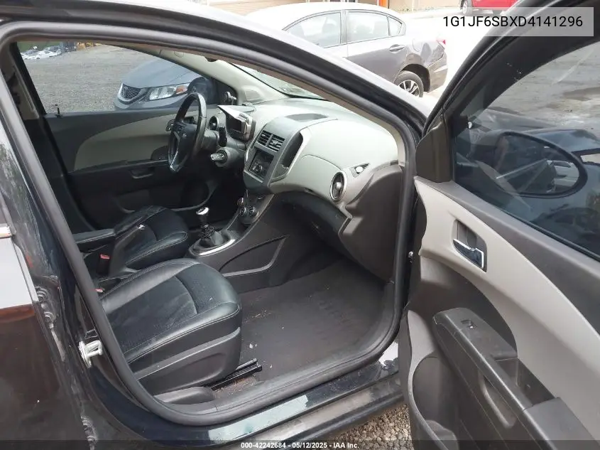 2013 Chevrolet Sonic Ltz Manual VIN: 1G1JF6SBXD4141296 Lot: 42242684