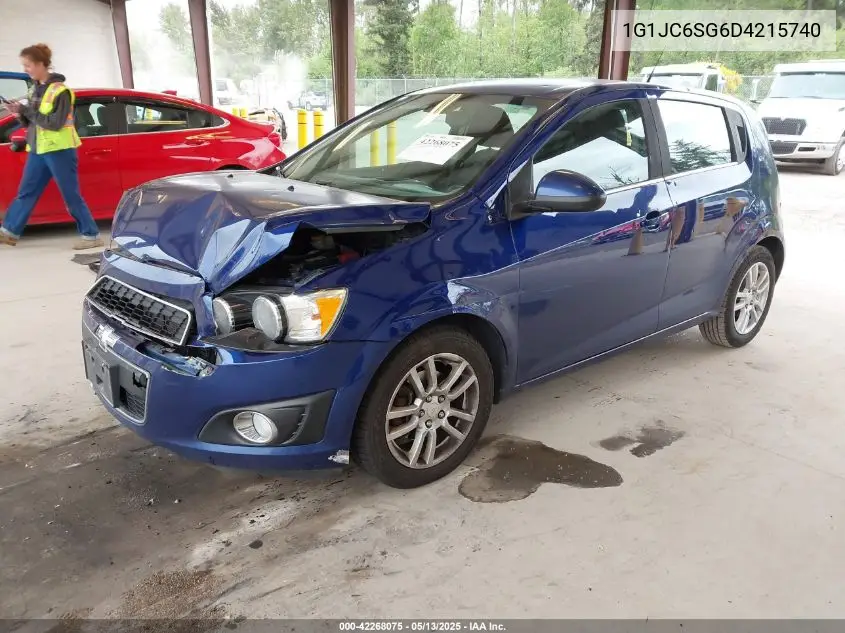 2013 Chevrolet Sonic Lt Auto VIN: 1G1JC6SG6D4215740 Lot: 42268075