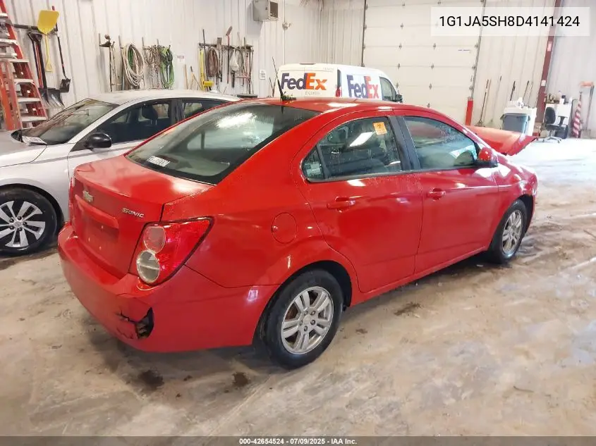2013 Chevrolet Sonic Ls Auto VIN: 1G1JA5SH8D4141424 Lot: 42654524