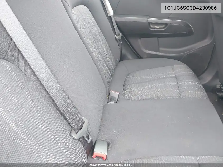 2013 Chevrolet Sonic Lt Auto VIN: 1G1JC6SG3D4230986 Lot: 42657976