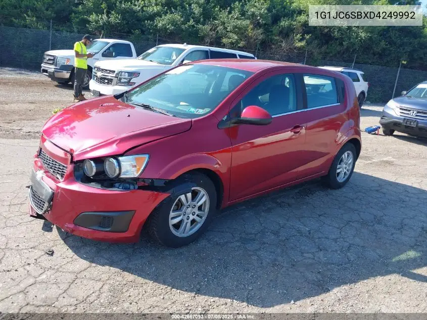 1g1jc6sbxd4249992 1G1JC6SBXD4249992 2013 Chevrolet Sonic Lt Auto