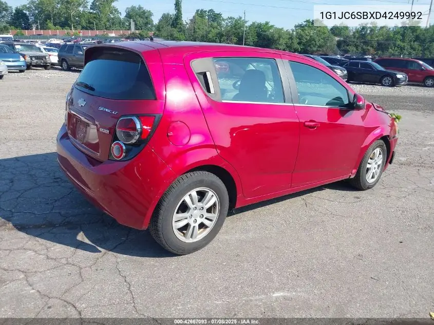 1g1jc6sbxd4249992 1G1JC6SBXD4249992 2013 Chevrolet Sonic Lt Auto