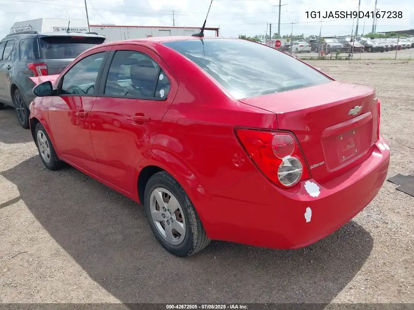 2013 Chevrolet Sonic Ls Auto VIN: 1G1JA5SH9D4167238 Lot: 42672505