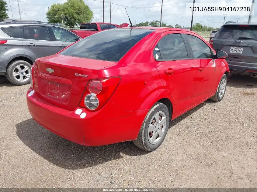 2013 Chevrolet Sonic Ls Auto VIN: 1G1JA5SH9D4167238 Lot: 42672505