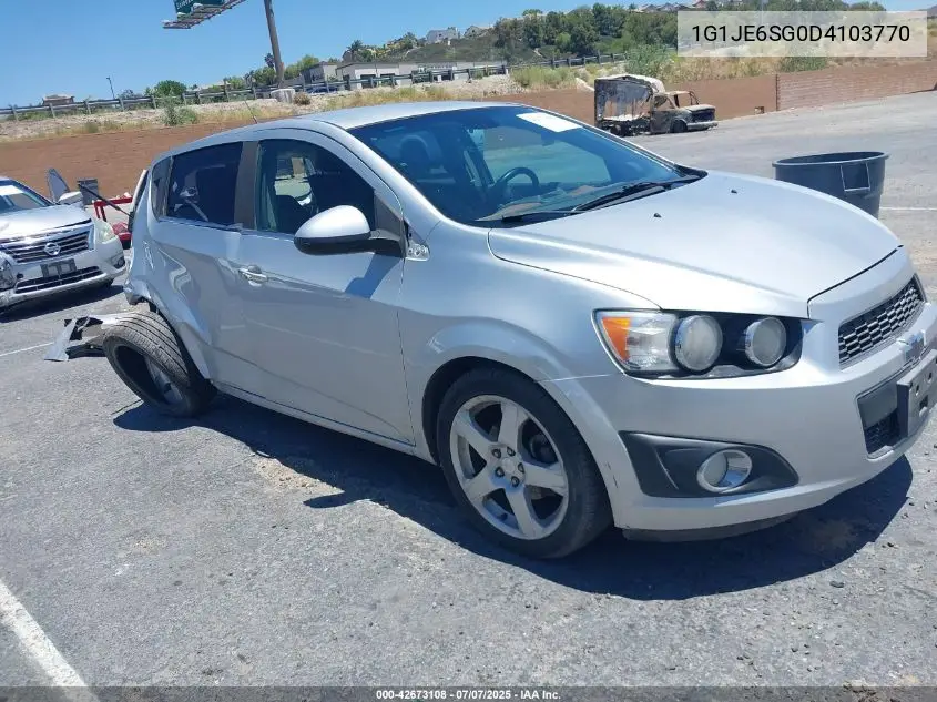 2013 Chevrolet Sonic Ltz Auto VIN: 1G1JE6SG0D4103770 Lot: 42673108