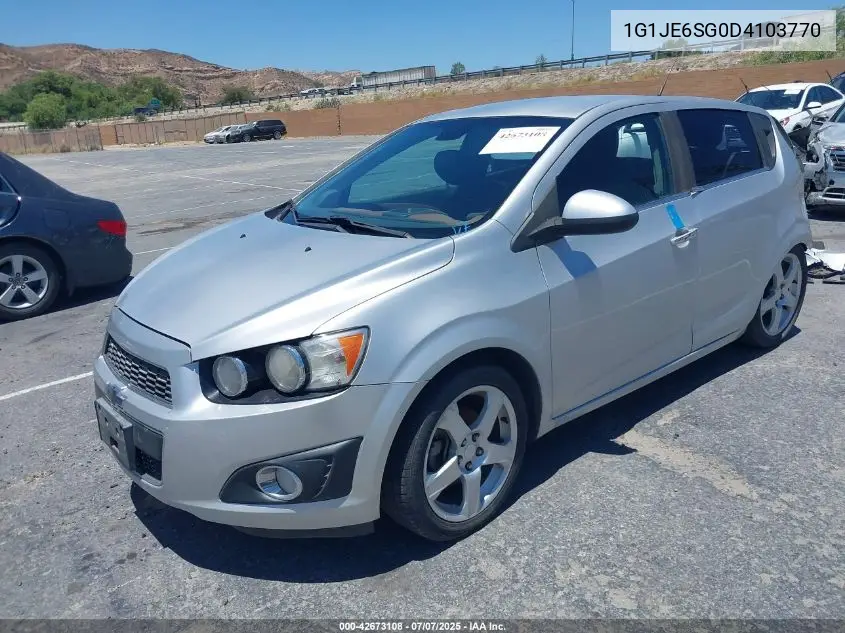 2013 Chevrolet Sonic Ltz Auto VIN: 1G1JE6SG0D4103770 Lot: 42673108