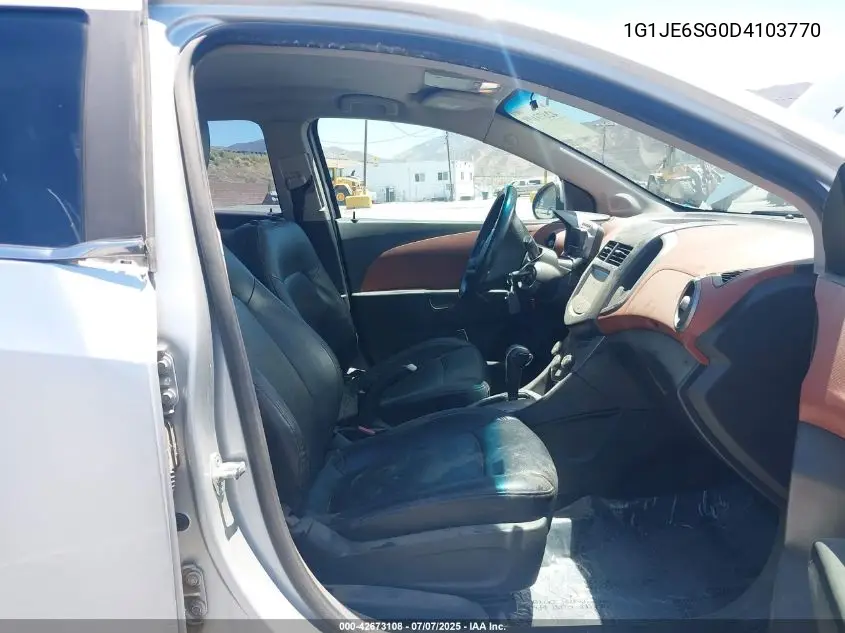 2013 Chevrolet Sonic Ltz Auto VIN: 1G1JE6SG0D4103770 Lot: 42673108